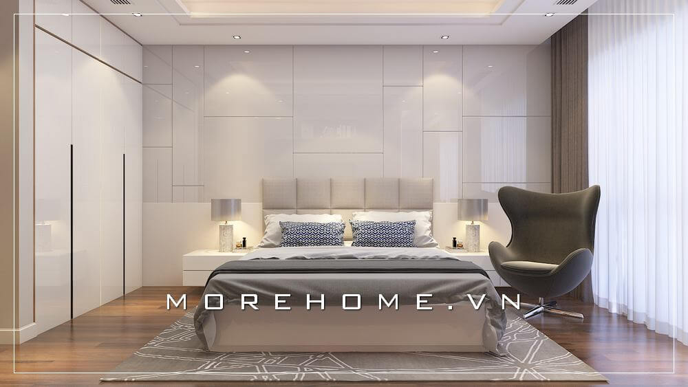 Giường ngủ chung cư hiện đại